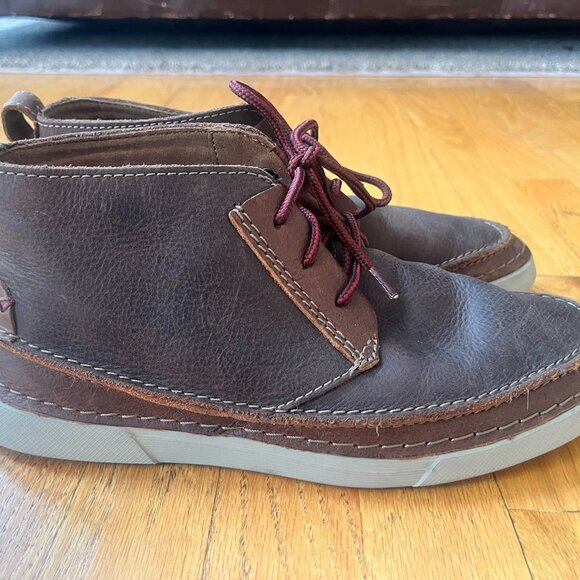 Men's Clarks Brown Boots - Size 9 - Picture 6 of 8